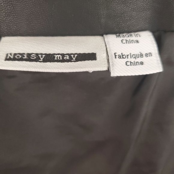 Noisy May Rebel Faux Leather Mini Skirt - Picture 13 of 14